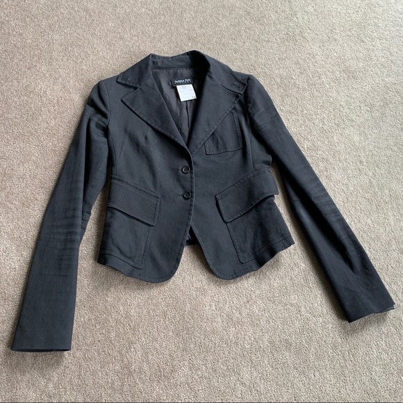 Patrizia Pepe black fitted lapel blazer - Picture 3 of 3